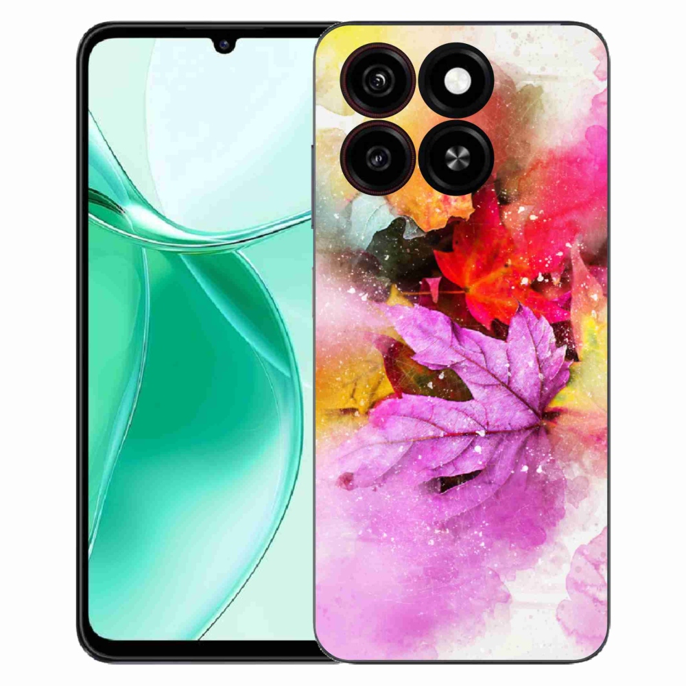 Gélový kryt mmCase na ZTE Blade A35 - farebné listy
