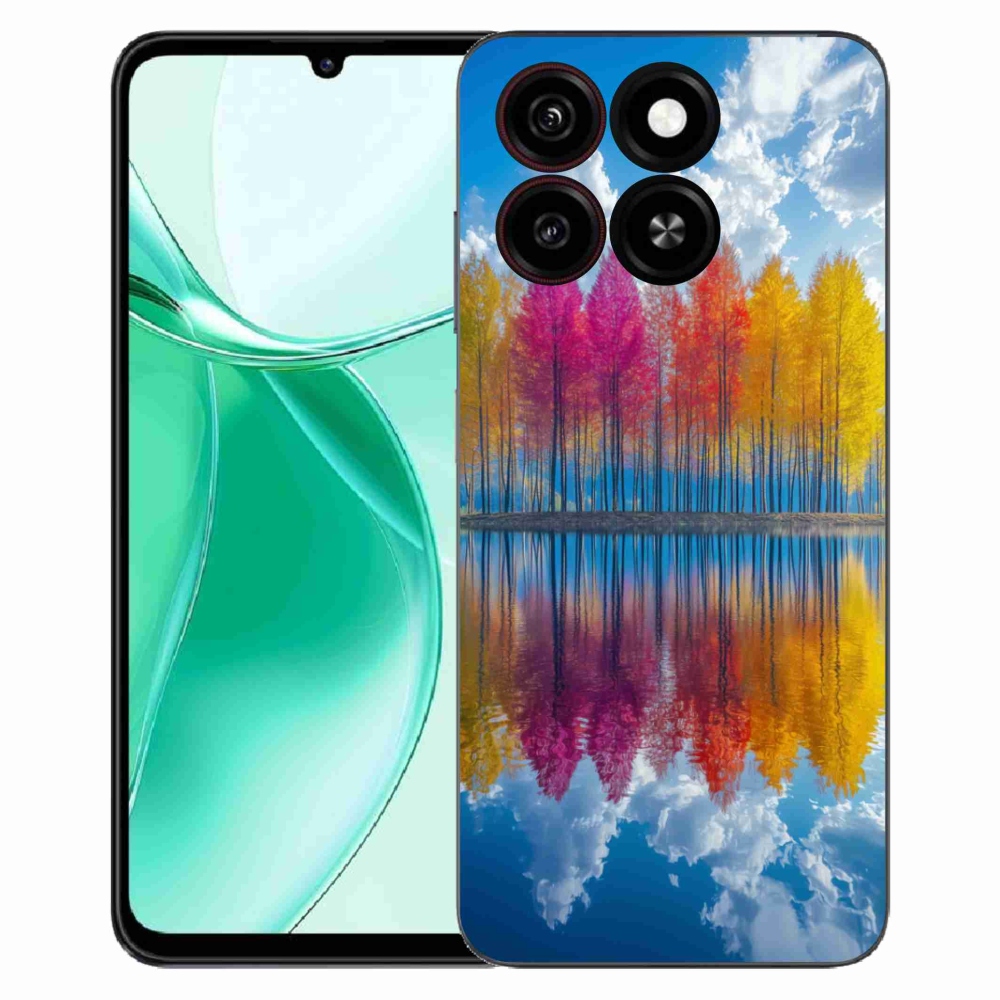 Gélový kryt mmCase na ZTE Blade A35 - farebné stromy