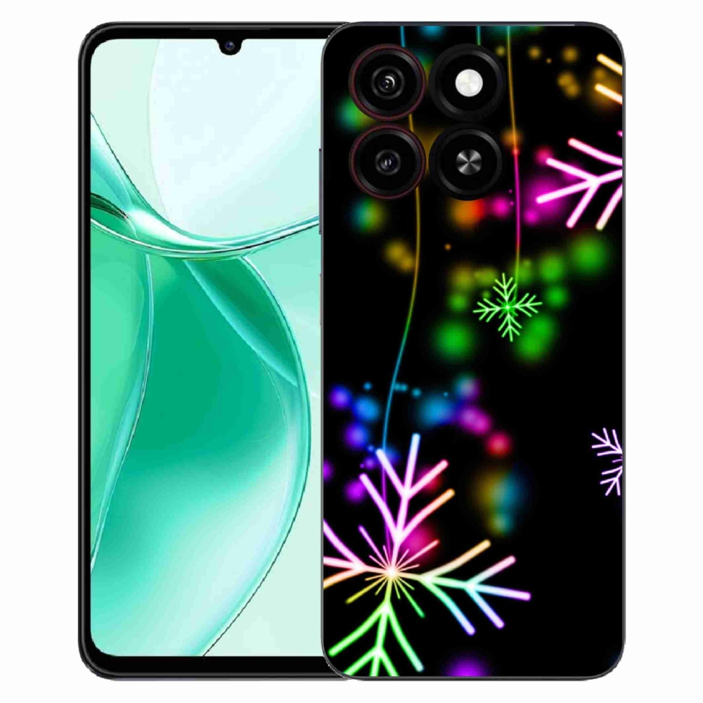 Gélový kryt mmCase na ZTE Blade A35 - farebné vločky