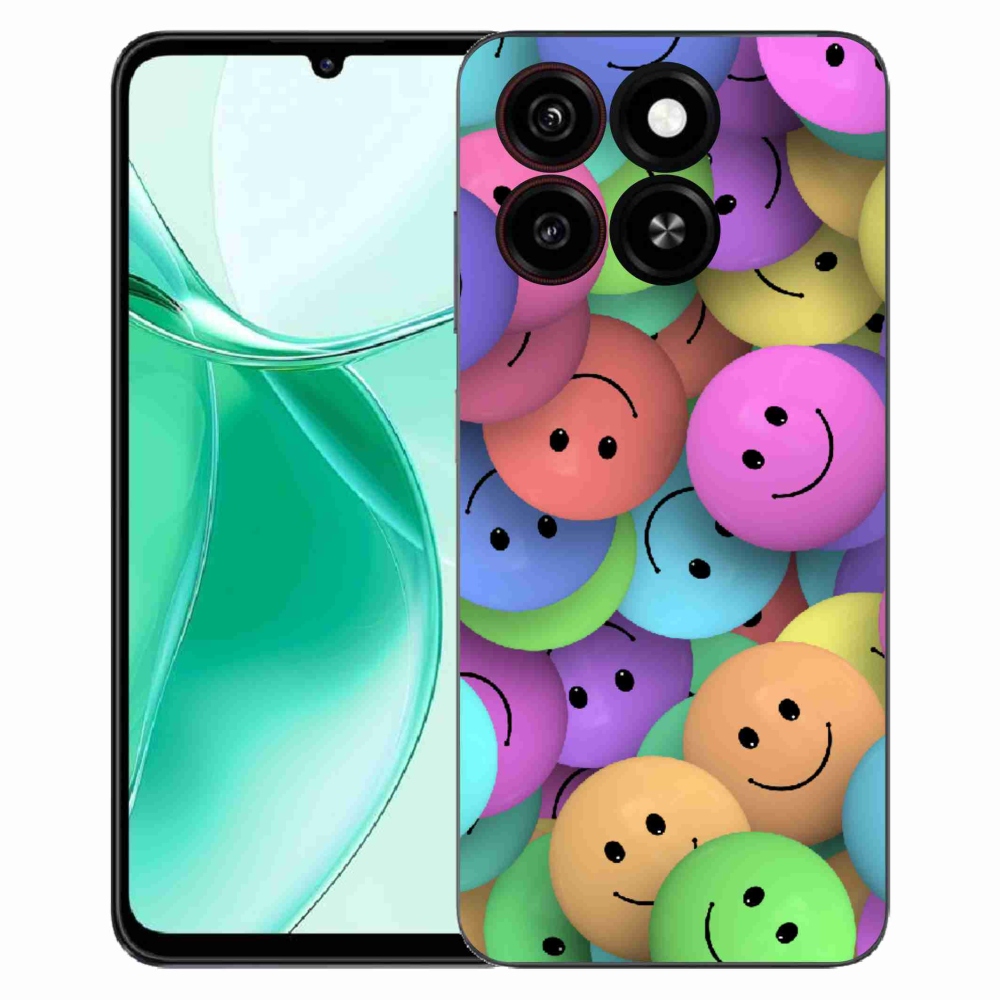 Gélový kryt mmCase na ZTE Blade A35 - farební smajlíci