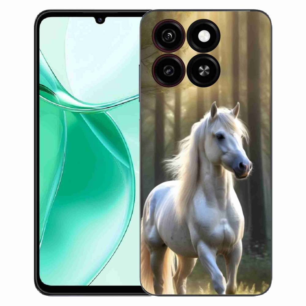 Gélový kryt mmCase na ZTE Blade A35 - biely kôň 3