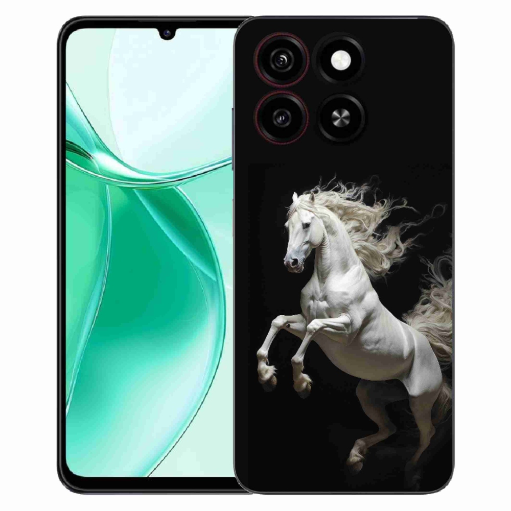 Gélový kryt mmCase na ZTE Blade A35 - biely kôň 4