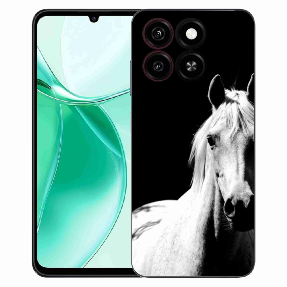 Gélový kryt mmCase na ZTE Blade A35 - biely kôň 5