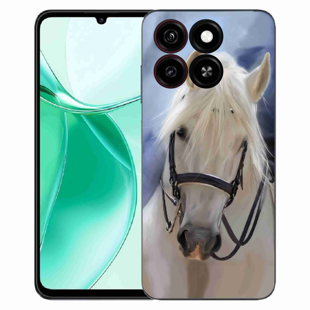 Gélový kryt mmCase na ZTE Blade A35 - biely kôň