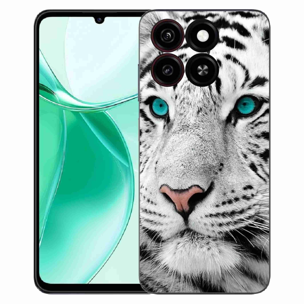 Gélový kryt mmCase na ZTE Blade A35 - biely tiger