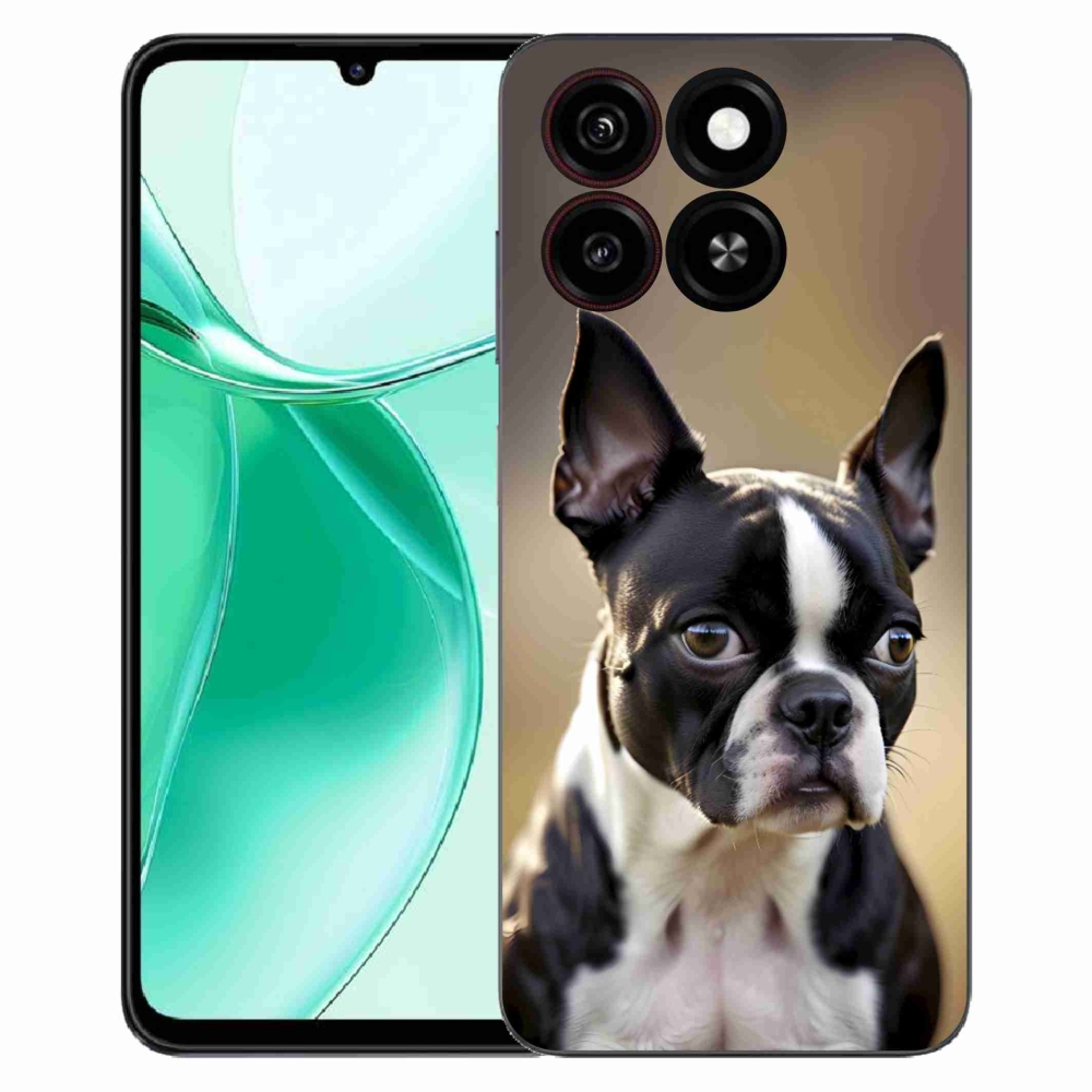 Gélový kryt mmCase na ZTE Blade A35 - bostonský teriér