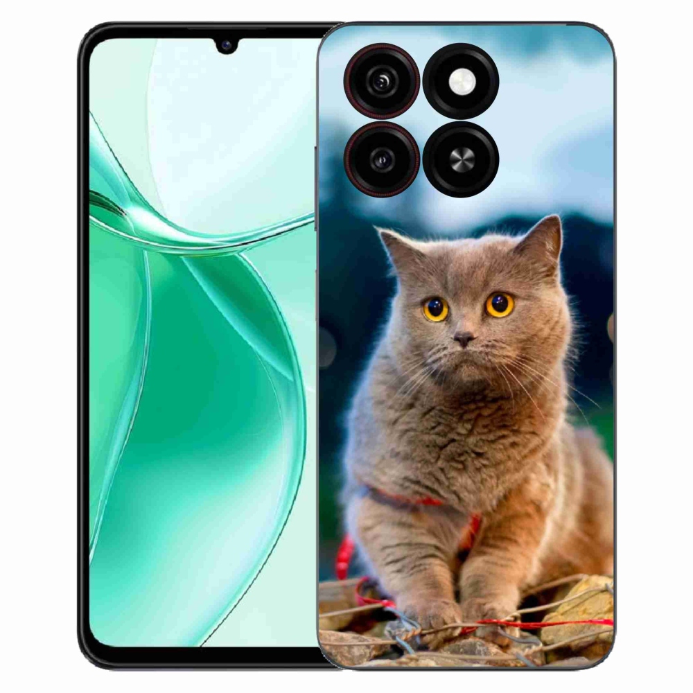 Gélový kryt mmCase na ZTE Blade A35 - britská modrá 2