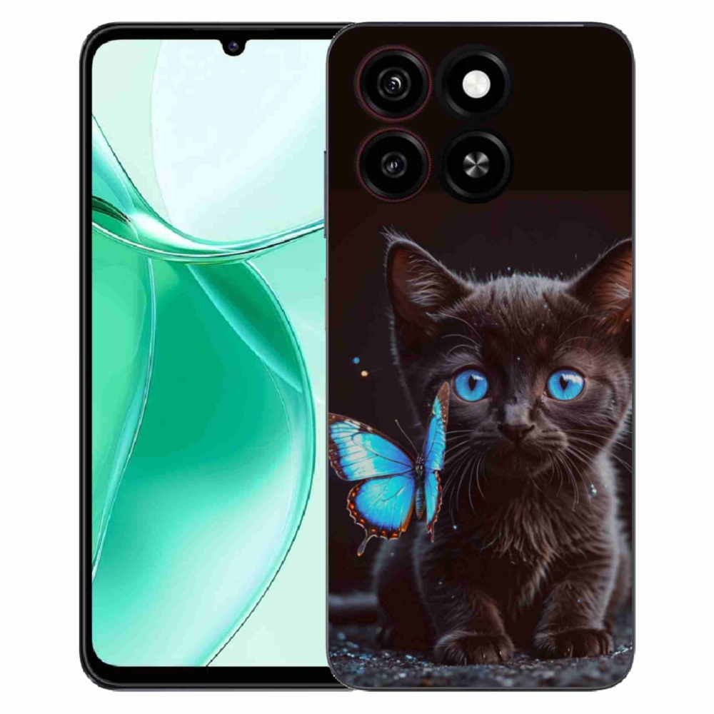 Gélový kryt mmCase na ZTE Blade A35 - čierne mačiatko 3