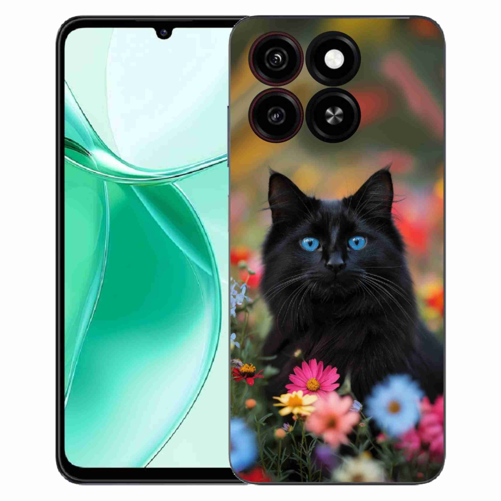 Gélový kryt mmCase na ZTE Blade A35 - čierne mačiatko 4
