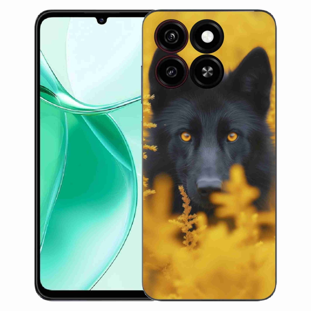 Gélový kryt mmCase na ZTE Blade A35 - čierny vlk 2