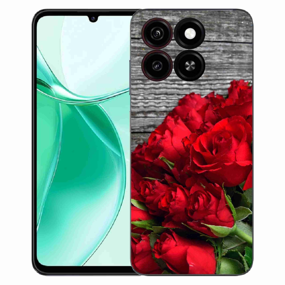 Gélový kryt mmCase na ZTE Blade A35 - červené ruže