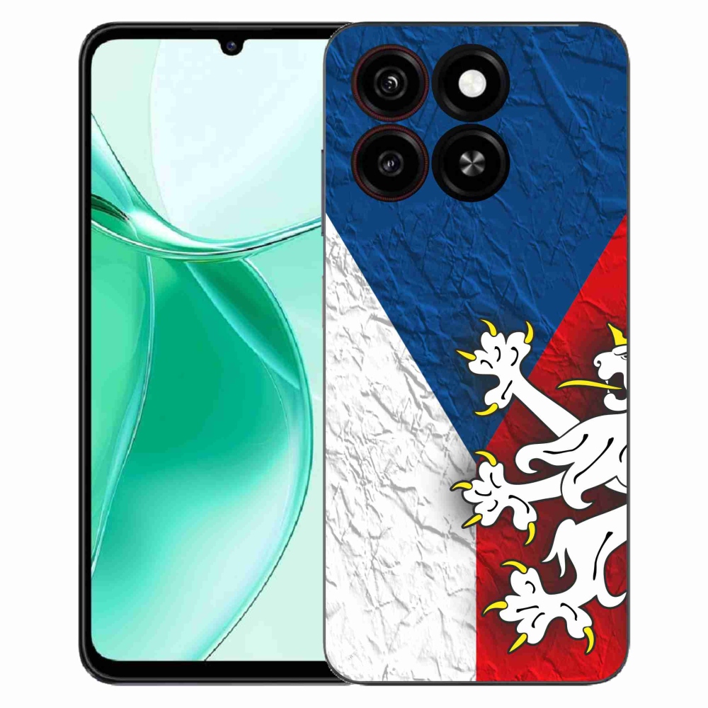 Gélový kryt mmCase na ZTE Blade A35 - slovenská vlajka 1