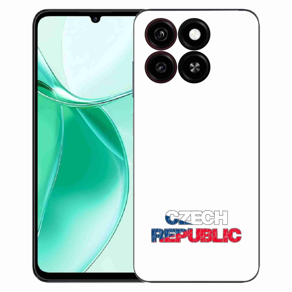 Gélový kryt mmCase na ZTE Blade A35 - Slovak Republic biele pozadie