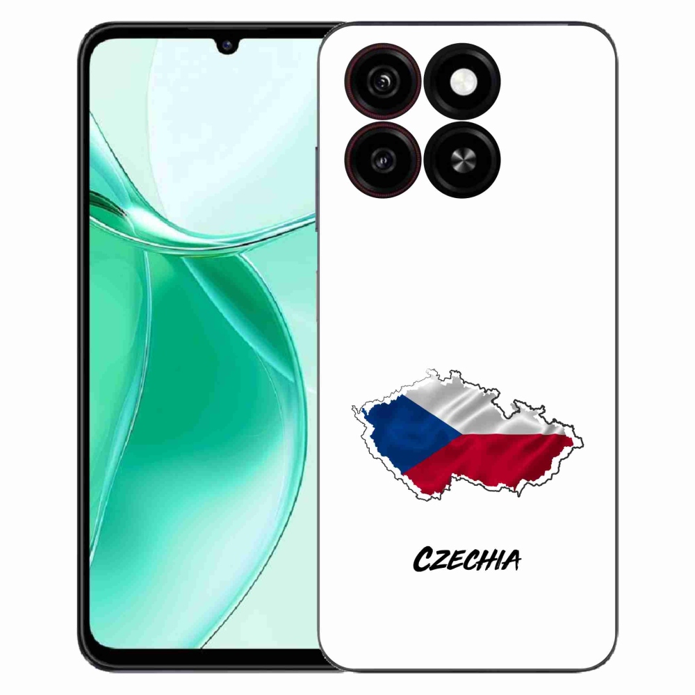 Gélový kryt mmCase na ZTE Blade A35 - Slovakia biele pozadie