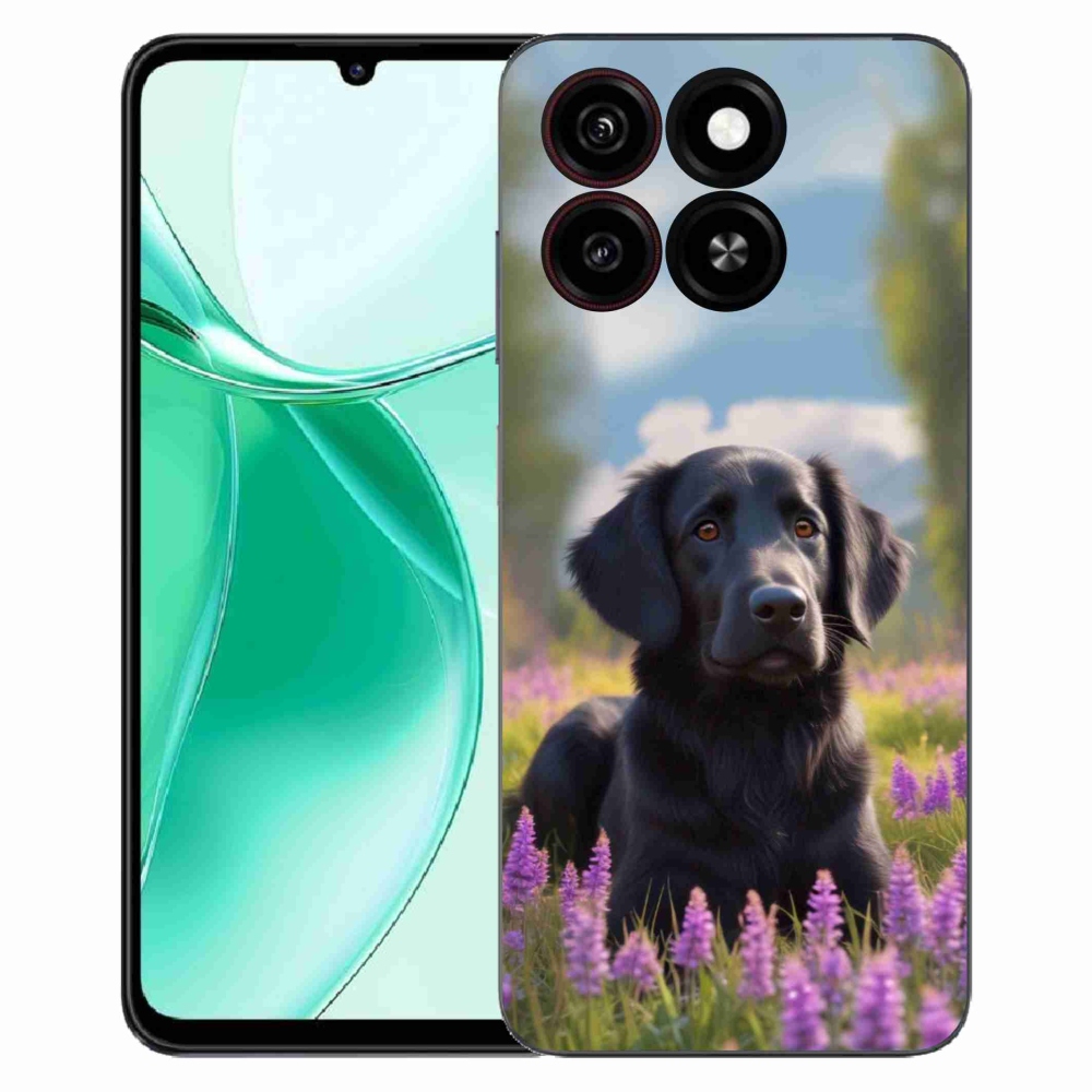 Gélový kryt mmCase na ZTE Blade A35 - elegantný čierny retriever