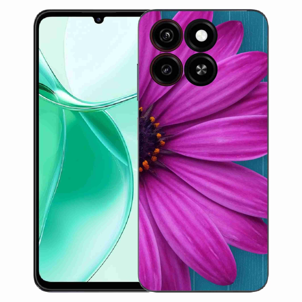 Gélový kryt mmCase na ZTE Blade A35 - fialová margaréta