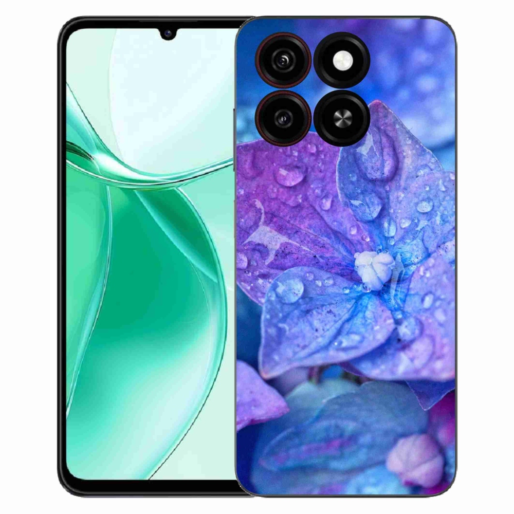 Gélový kryt mmCase na ZTE Blade A35 - fialový kvet