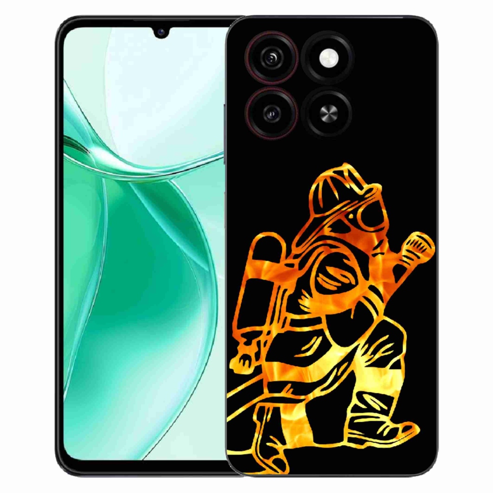 Gélový kryt mmCase na ZTE Blade A35 - hasič 1