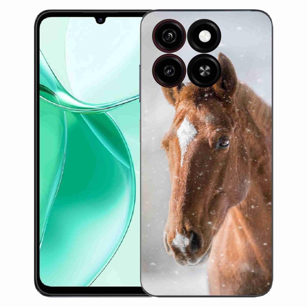 Gélový kryt mmCase na ZTE Blade A35 - hnedý kôň 2