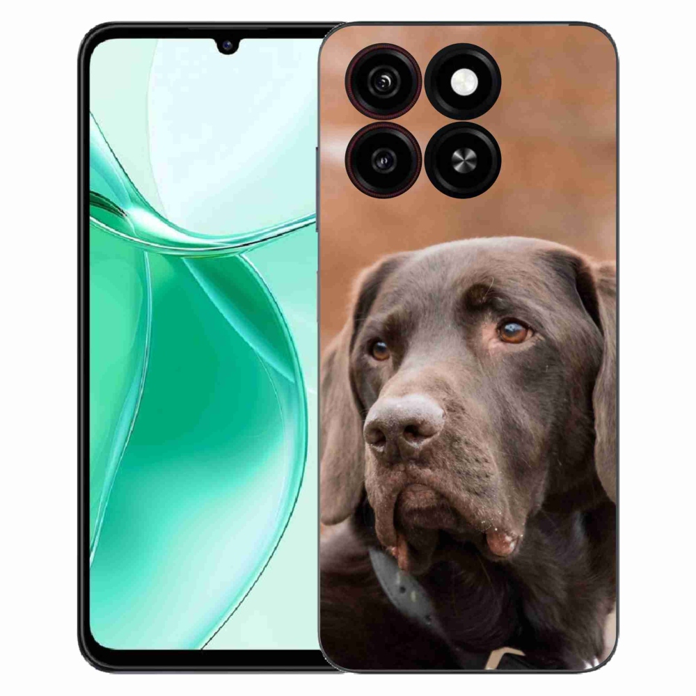 Gélový kryt mmCase na ZTE Blade A35 - hnedý labrador
