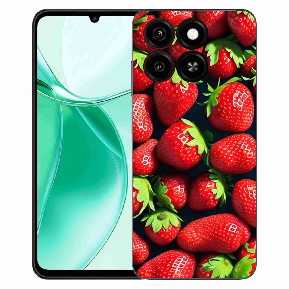 Gélový kryt mmCase na ZTE Blade A35 - jahody
