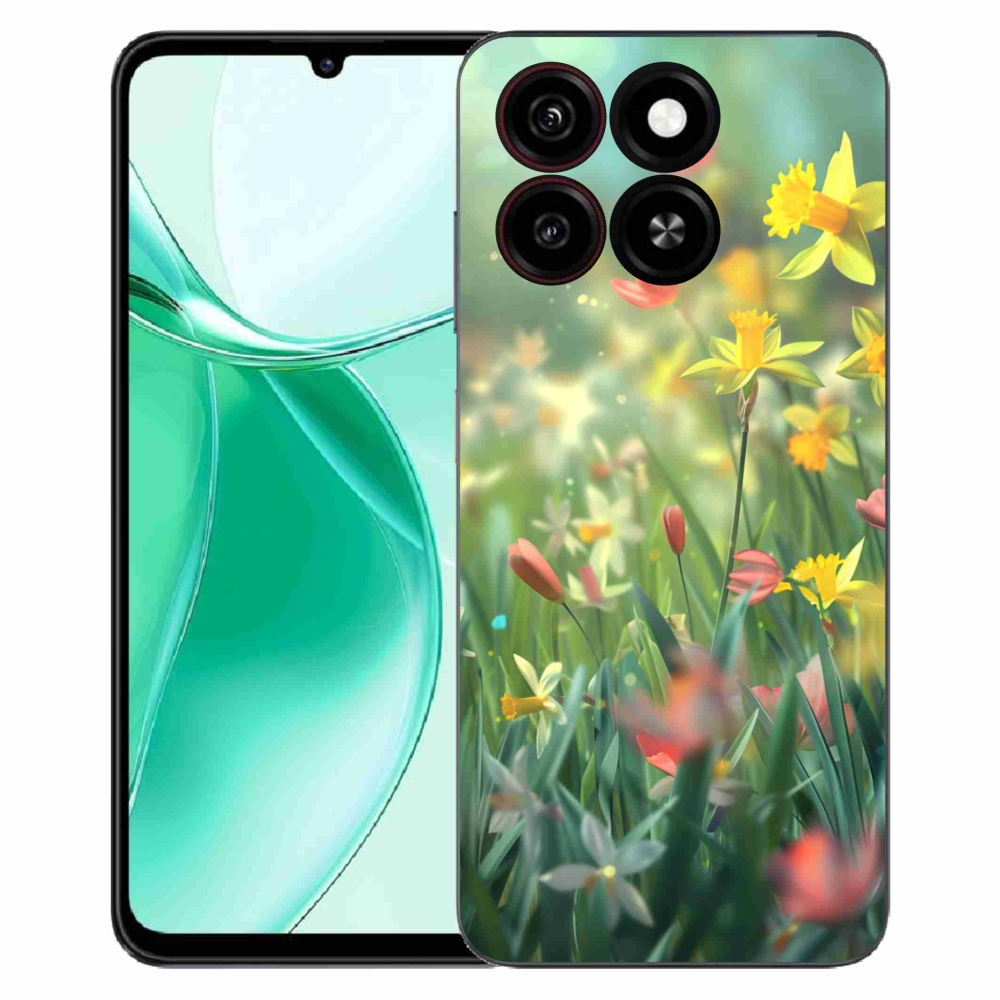 Gélový kryt mmCase na ZTE Blade A35 - jarné kvety