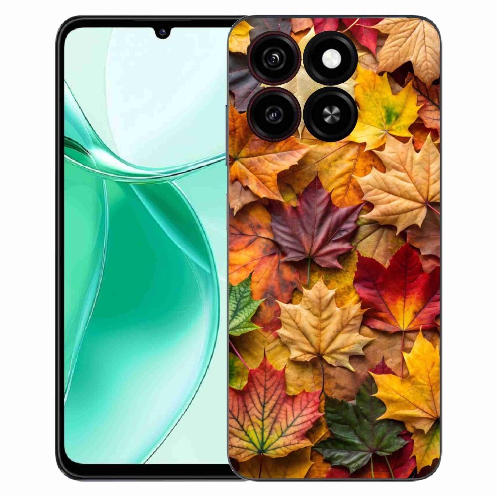 Gélový kryt mmCase na ZTE Blade A35 - javorové listy 2