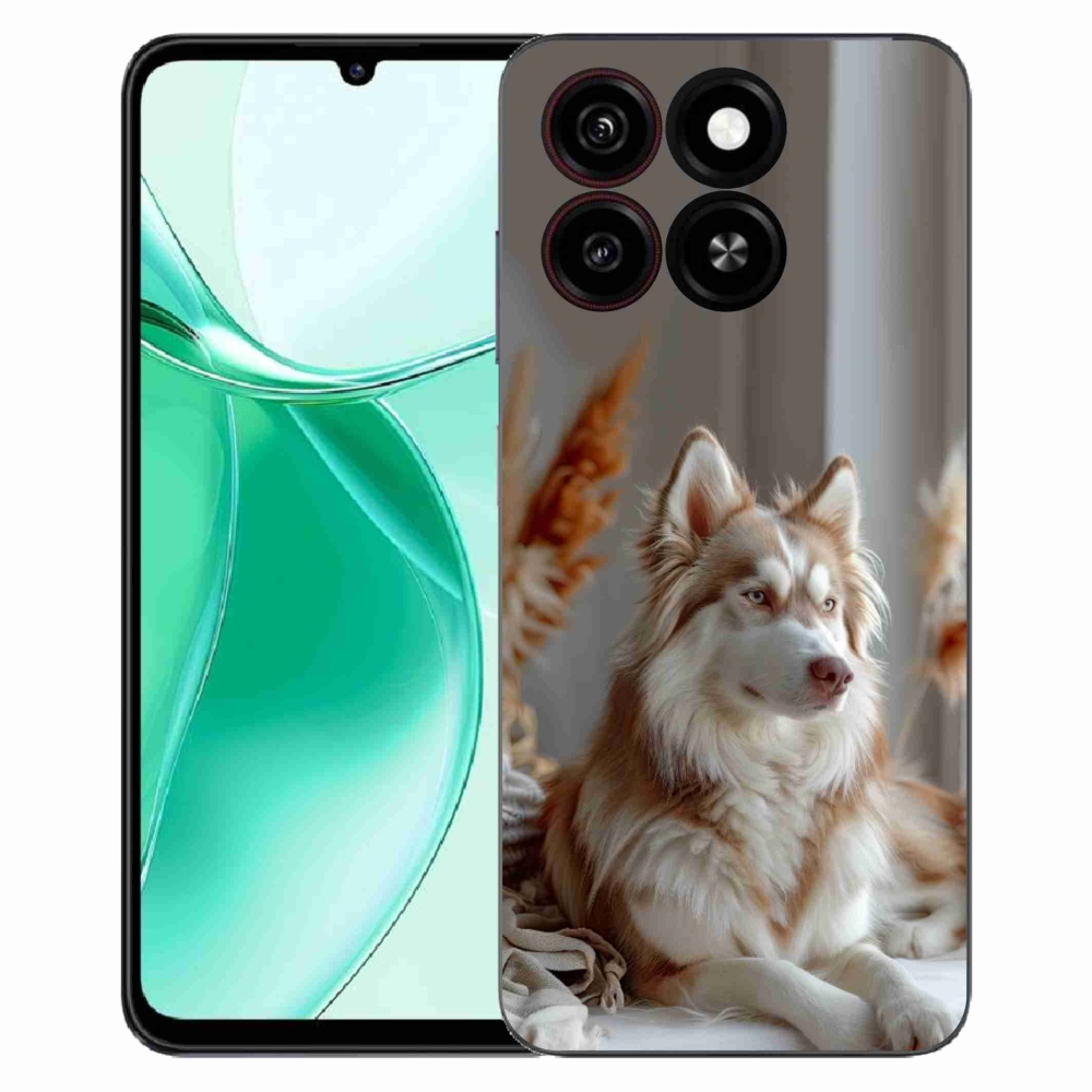 Gélový kryt mmCase na ZTE Blade A35 - pokojný sibírsky husky