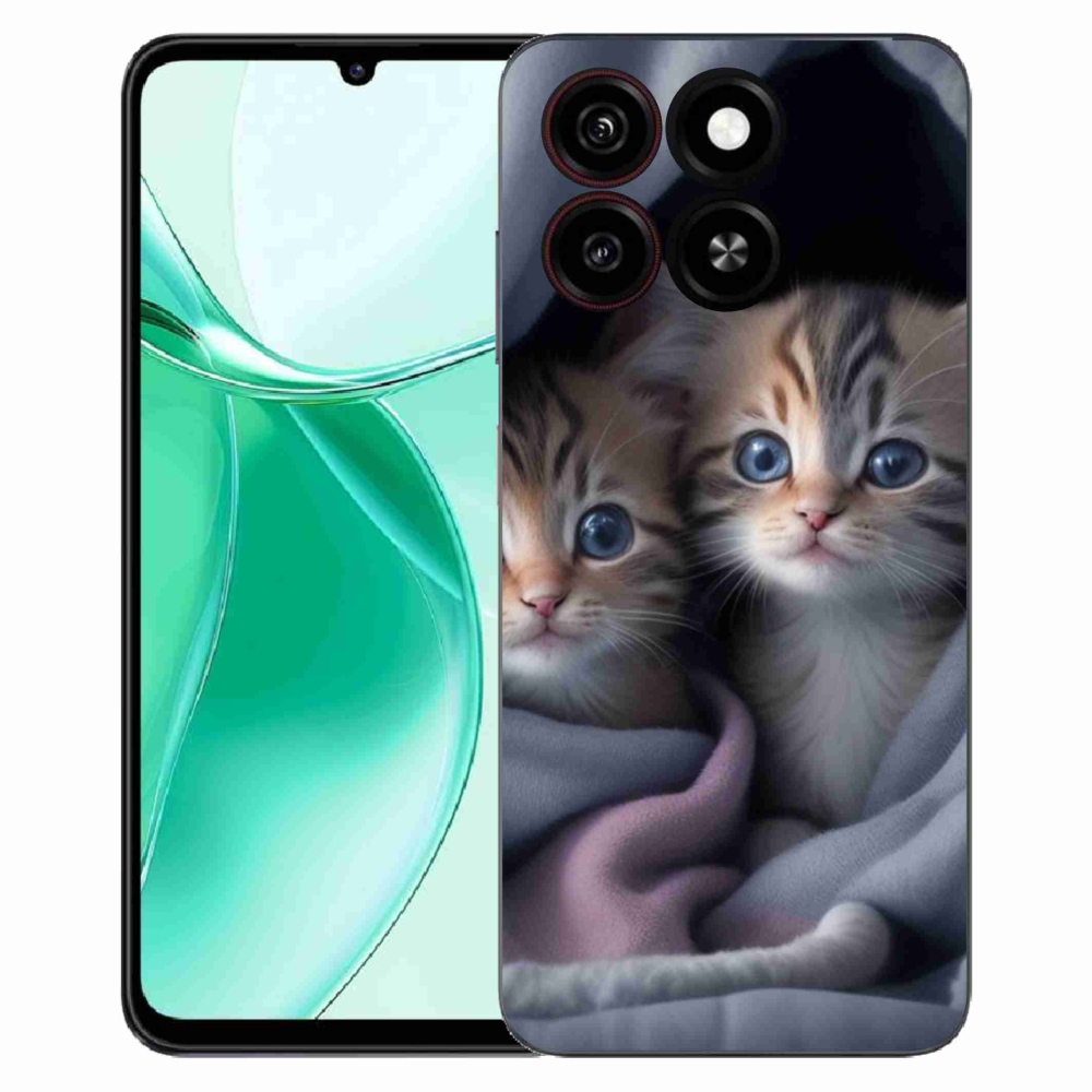 Gélový kryt mmCase na ZTE Blade A35 - mačacie duo 2