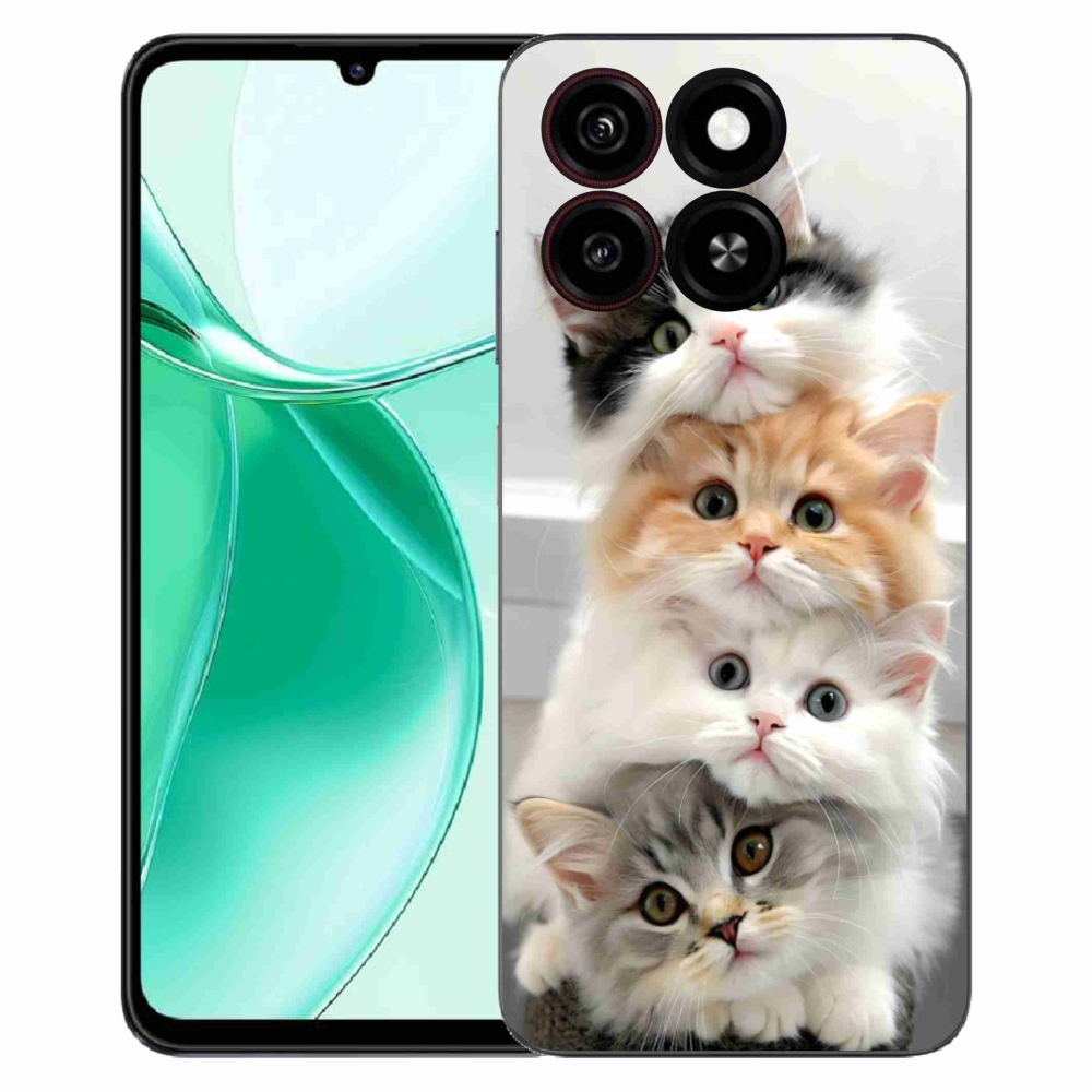 Gélový kryt mmCase na ZTE Blade A35 - mačacia partia