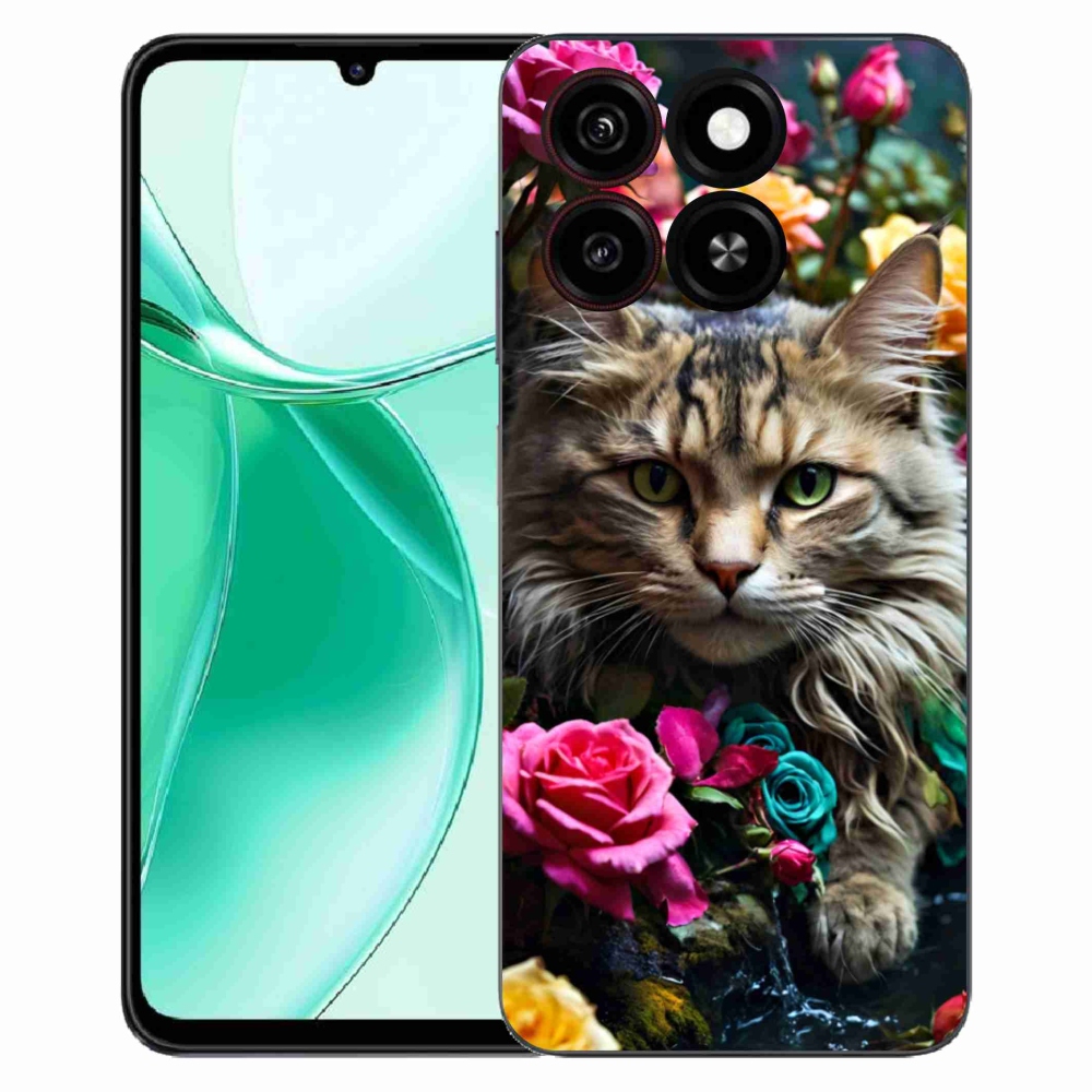 Gélový kryt mmCase na ZTE Blade A35 - mačacie pohľad 2