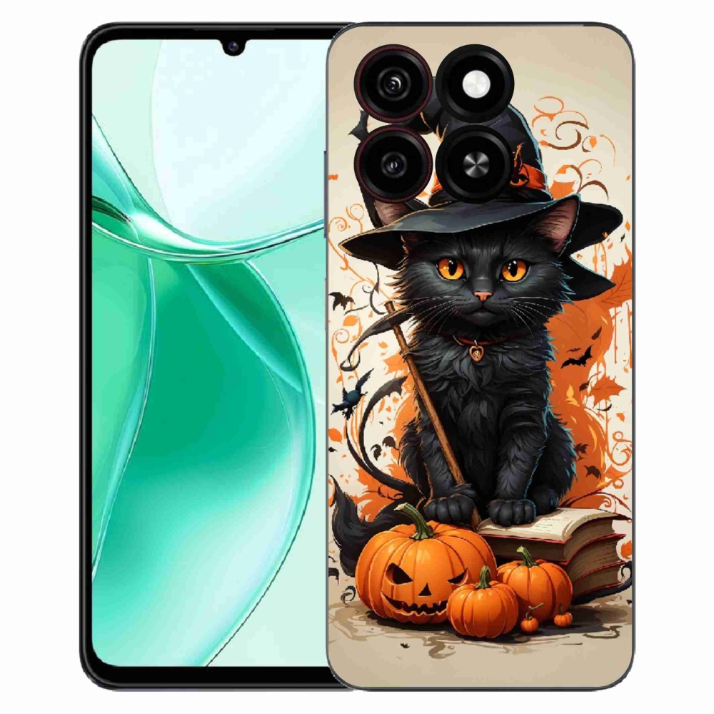 Gélový kryt mmCase na ZTE Blade A35 - kocúr čarodejník