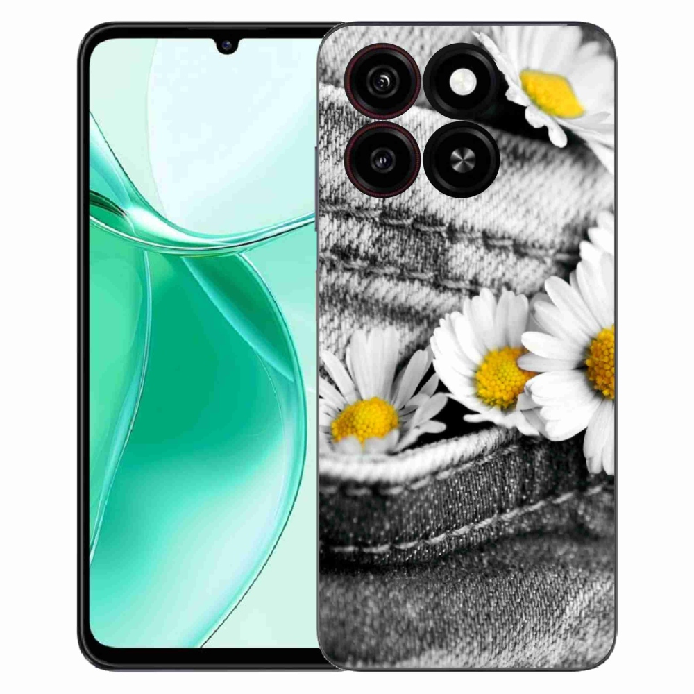 Gélový kryt mmCase na ZTE Blade A35 - margarétky