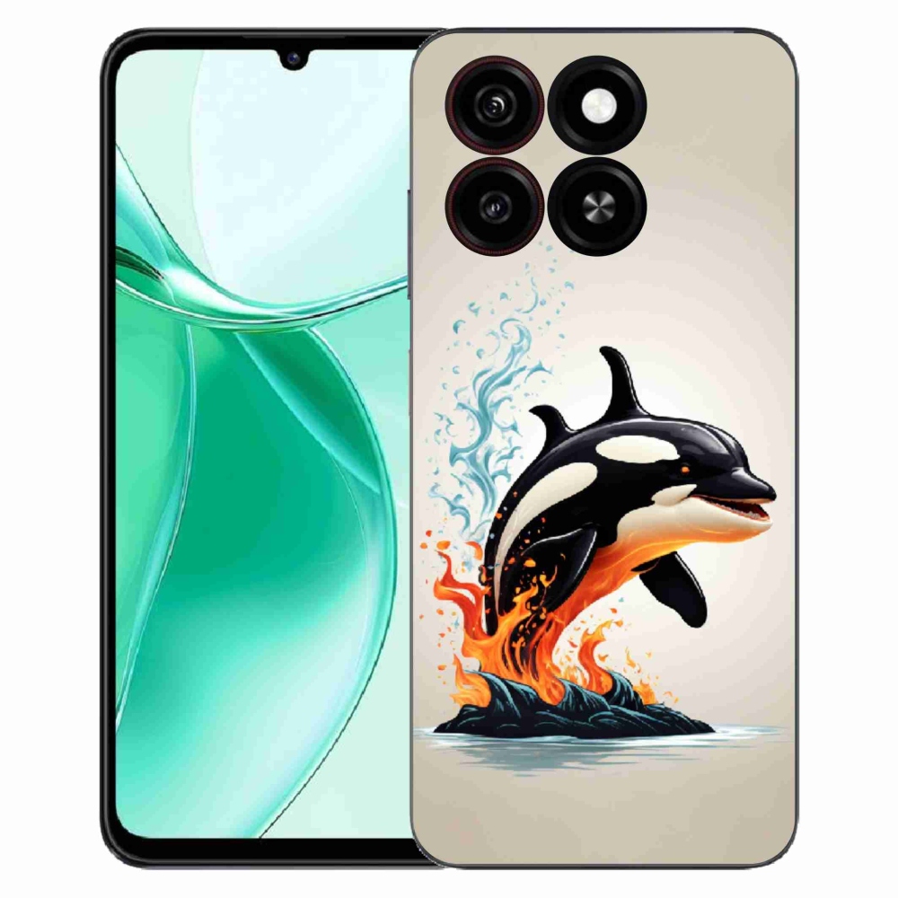 Gélový kryt mmCase na ZTE Blade A35 - kosatka