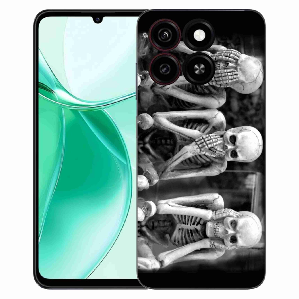Gélový kryt mmCase na ZTE Blade A35 - kostlivci