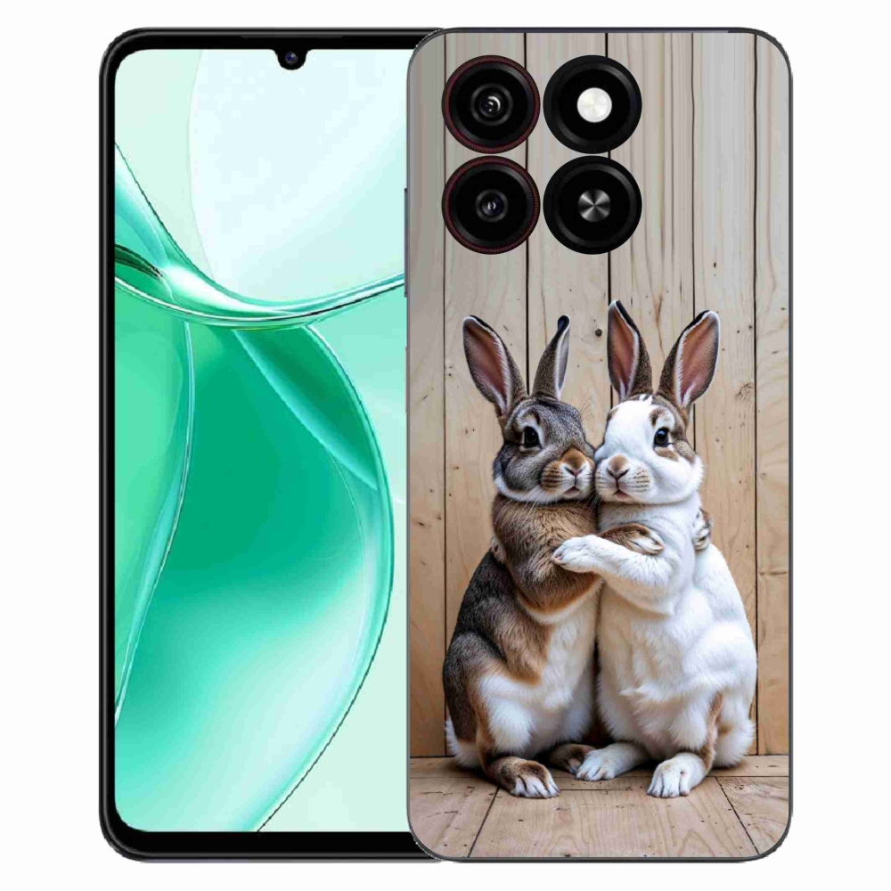 Gélový kryt mmCase na ZTE Blade A35 - králičie pár