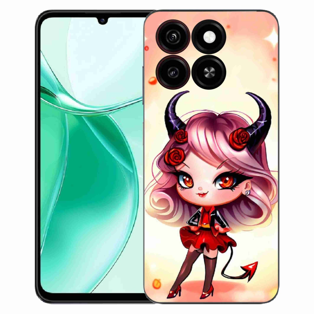 Gélový kryt mmCase na ZTE Blade A35 - kreslená čertica