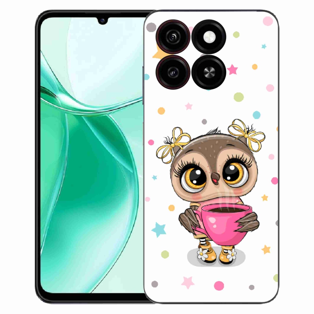 Gélový kryt mmCase na ZTE Blade A35 - kreslená sovička