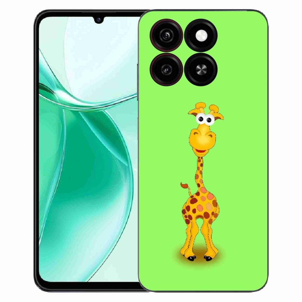 Gélový kryt mmCase na ZTE Blade A35 - kreslená žirafa