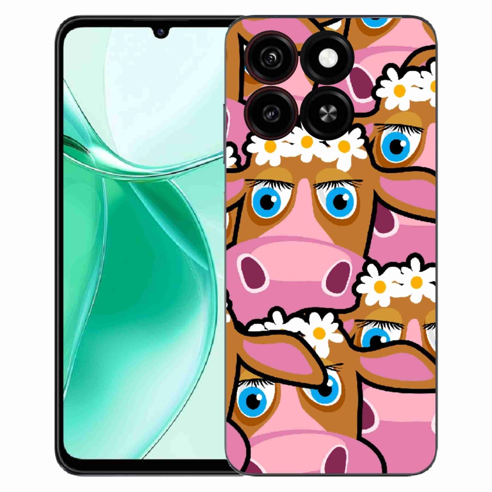 Gélový kryt mmCase na ZTE Blade A35 - kreslené kravičky