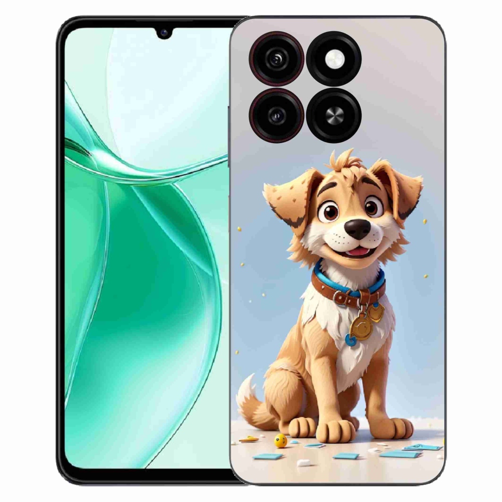 Gélový kryt mmCase na ZTE Blade A35 - kreslené šteňa