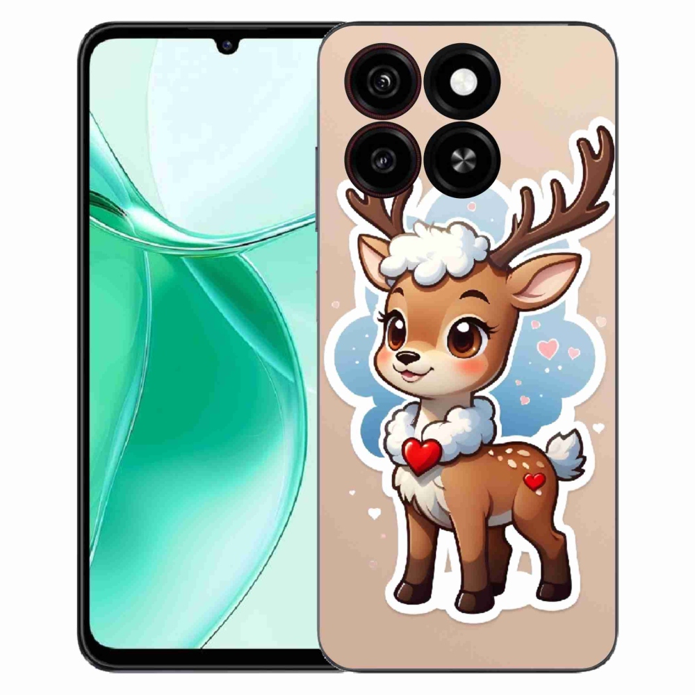 Gélový kryt mmCase na ZTE Blade A35 - kreslený sob