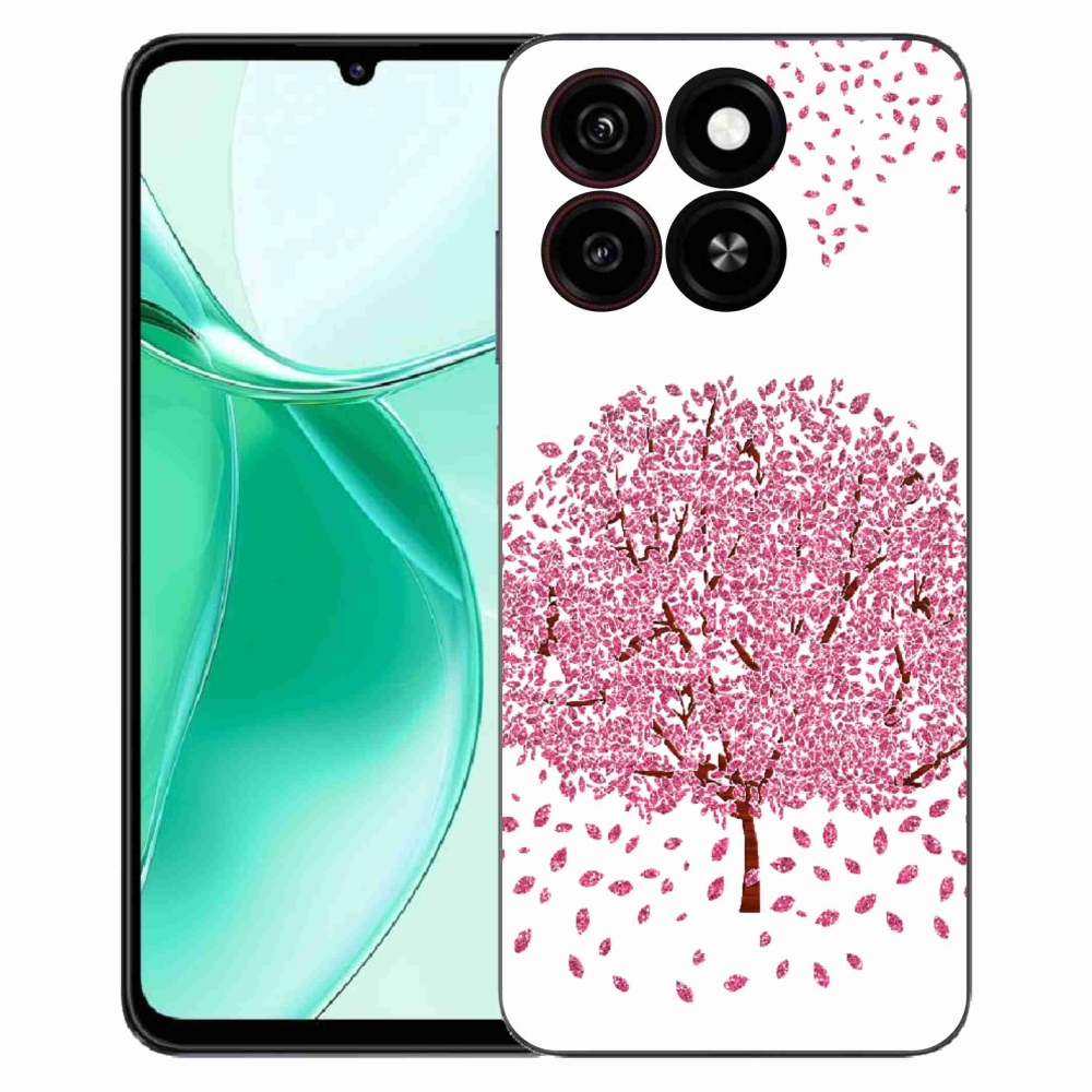Gélový kryt mmCase na ZTE Blade A35 - kreslený strom s listami
