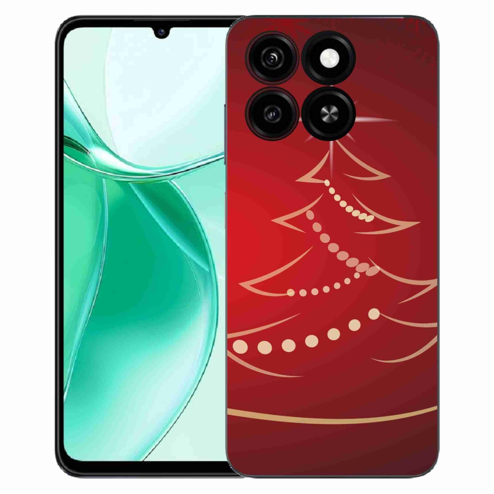 Gélový kryt mmCase na ZTE Blade A35 - kreslený vianočný stromček