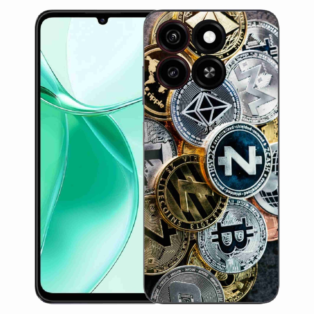 Gélový kryt mmCase na ZTE Blade A35 - kryptomeny