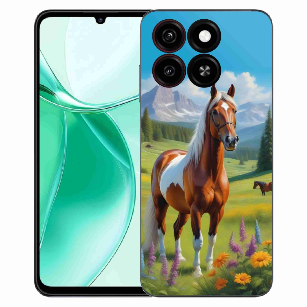 Gélový kryt mmCase na ZTE Blade A35 - kôň na lúke