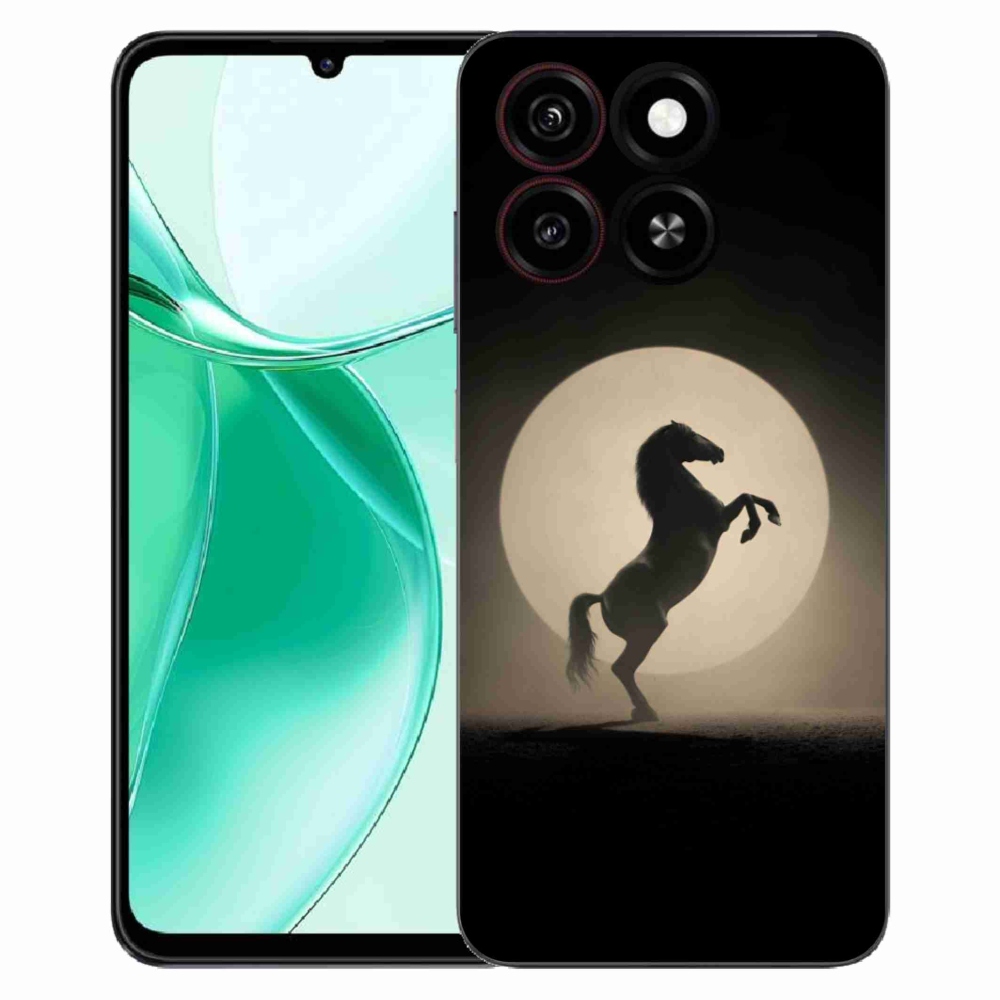 Gélový kryt mmCase na ZTE Blade A35 - kôň v siluete