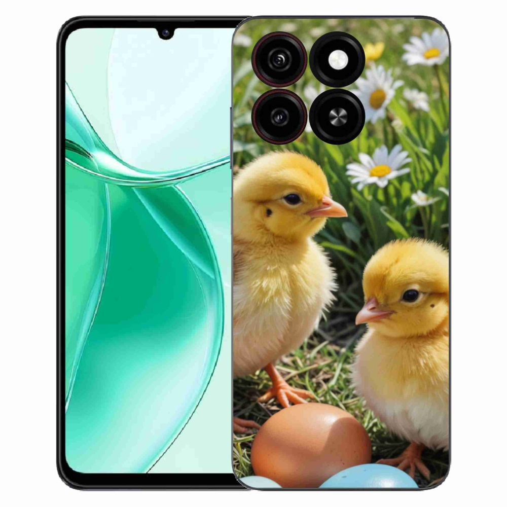 Gélový kryt mmCase na ZTE Blade A35 - kuriatka