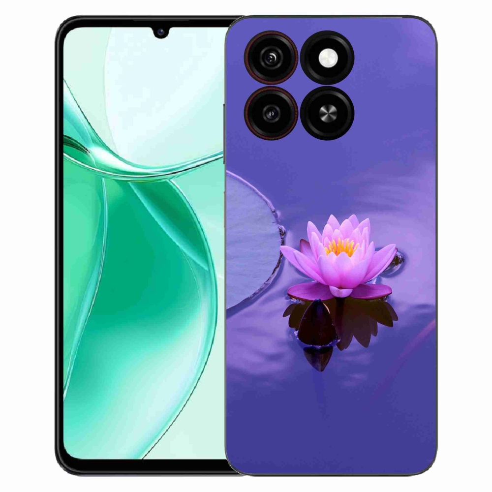 Gélový kryt mmCase na ZTE Blade A35 - kvet na hladine