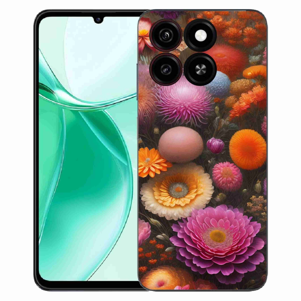 Gélový kryt mmCase na ZTE Blade A35 - kvetinová kompozícia